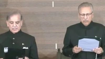 شهباز شریف به عنوان بیستوچهارمین نخستوزیر پاکستان سوگند یاد کرد