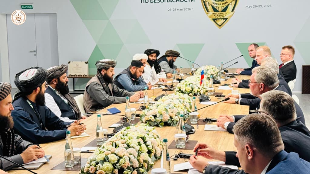 وزیر دفاع طالبان با دبیر شورای امنیت ملی روسیه در مسکو دیدار کرد