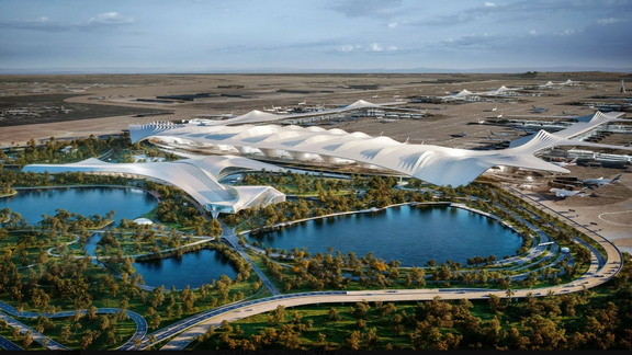 حاکم دبی بزرگترین ترمینال هوایی جهان را به ارزش بیش از ۳۴ میلیارد دالر میسازد