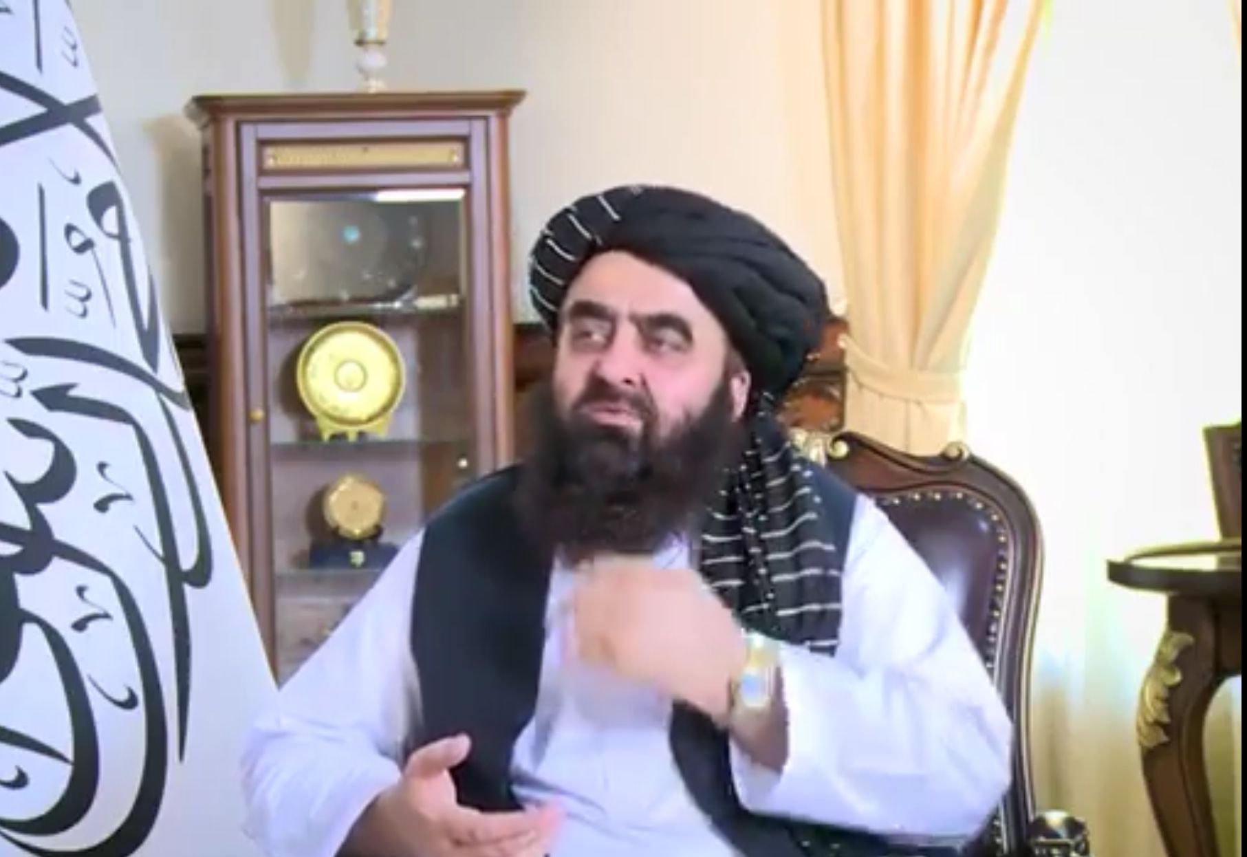 متقی می‌گوید روابط طالبان با روسیه بهتر از امریکا است