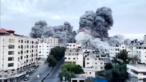 تعداد کشتهشدگان فلسطینی در حملات تلافیجویانه اسرائيل به غزه به ۲۳۲ نفر رسید