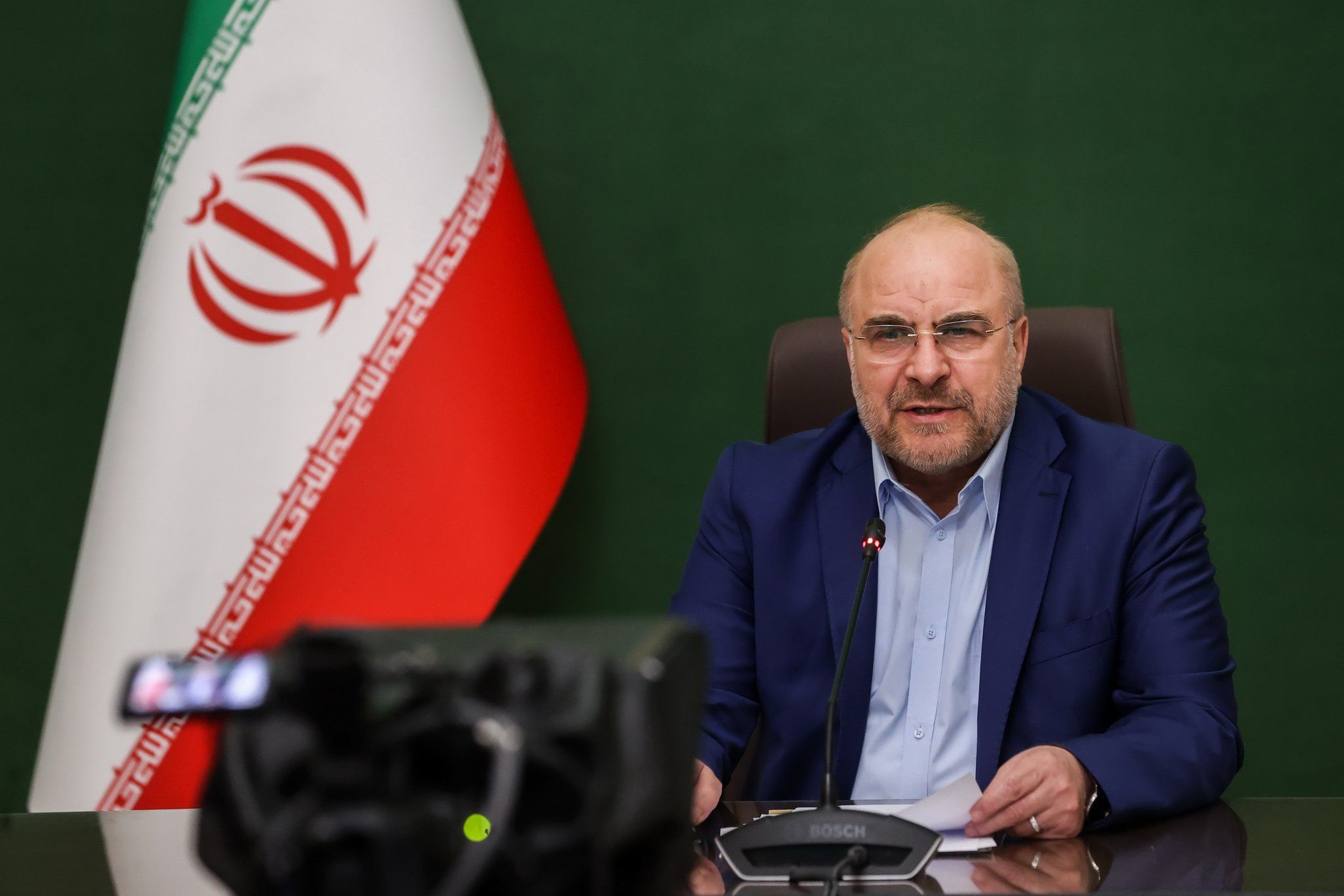 رئیس مجلس ایران می‌گوید امریکا به دنبال تحمیل است نه مذاکره