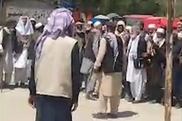 Retired Government Employees Protest In Kabul, Demand Unpaid Pensions