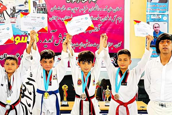 برگزاری رقابتهای تکواندو جام گل ارغوان در ولایت پروان