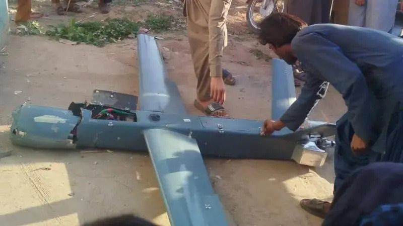 پهپاد ساقط‌شده طالبان در خاک پاکستان