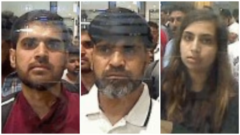 عرفان شریف (وسط) پدر سارا، نامادری‌ و مامایش به اتهام قتل محاکمه می‌شوند