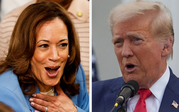 نظرسنجی جدید: کامالا هریس با ۴ درصد اختلاف از دونالد ترامپ پیشی گرفته است