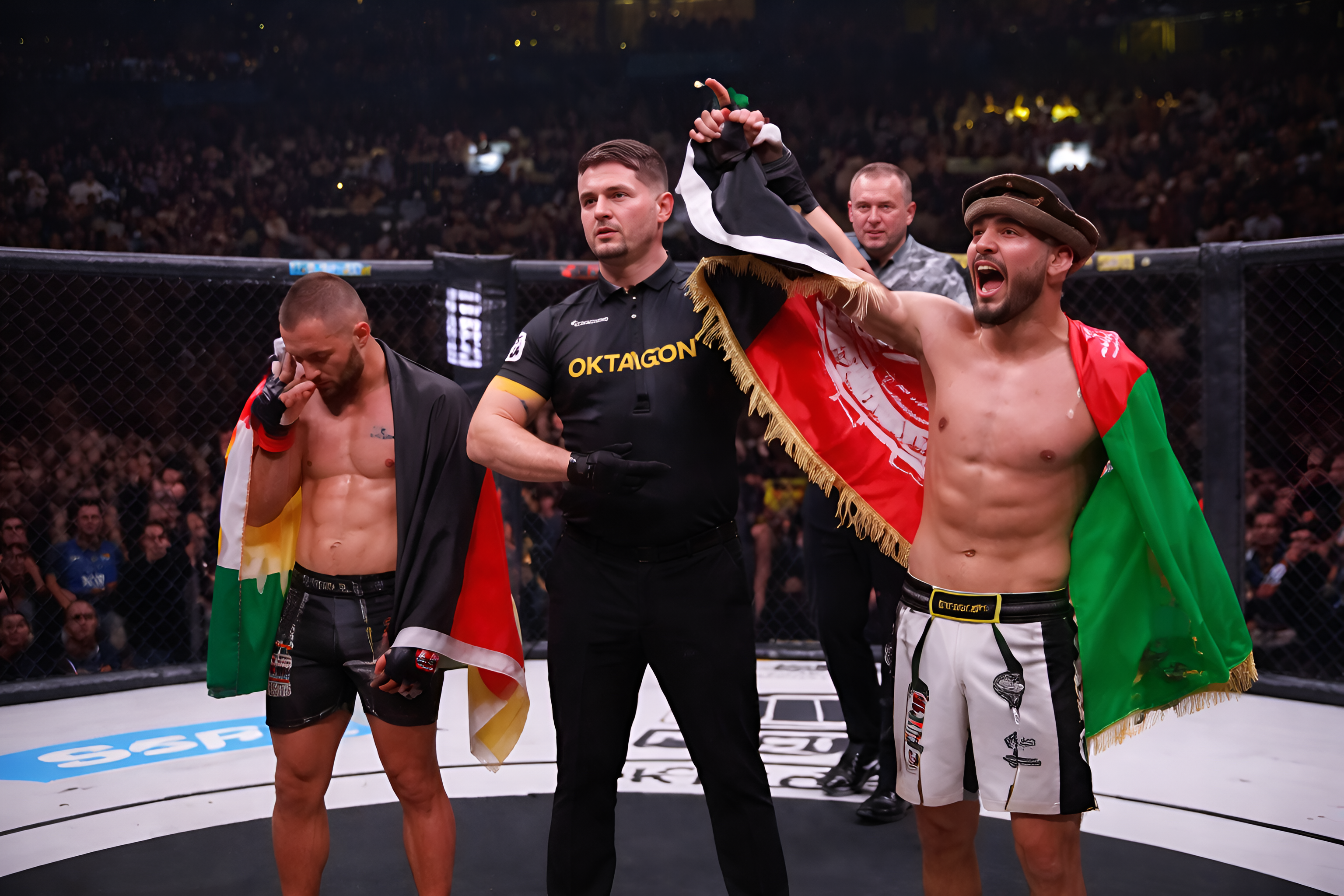 عبدالله سلطانی مبارز افغان، حریف عراقی خود را در آلمان شکست داد