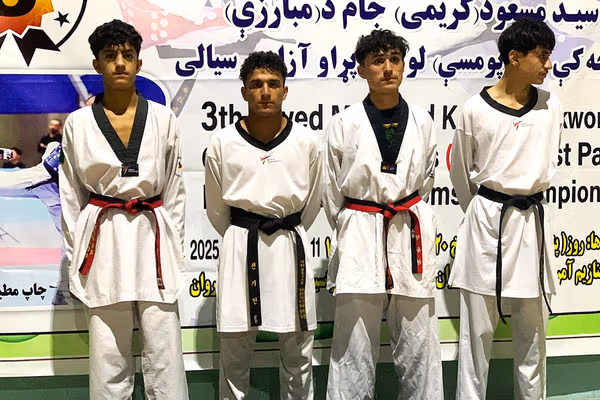 ورزشکاران برتر شش وزن مسابقات آزاد تکواندو نوجوانان در پروان معرفی شدند