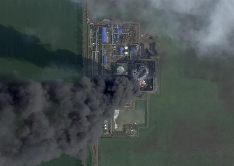 اوکراین به تاسیسات نفتی در جنوب‌غرب روسیه حمله کرد