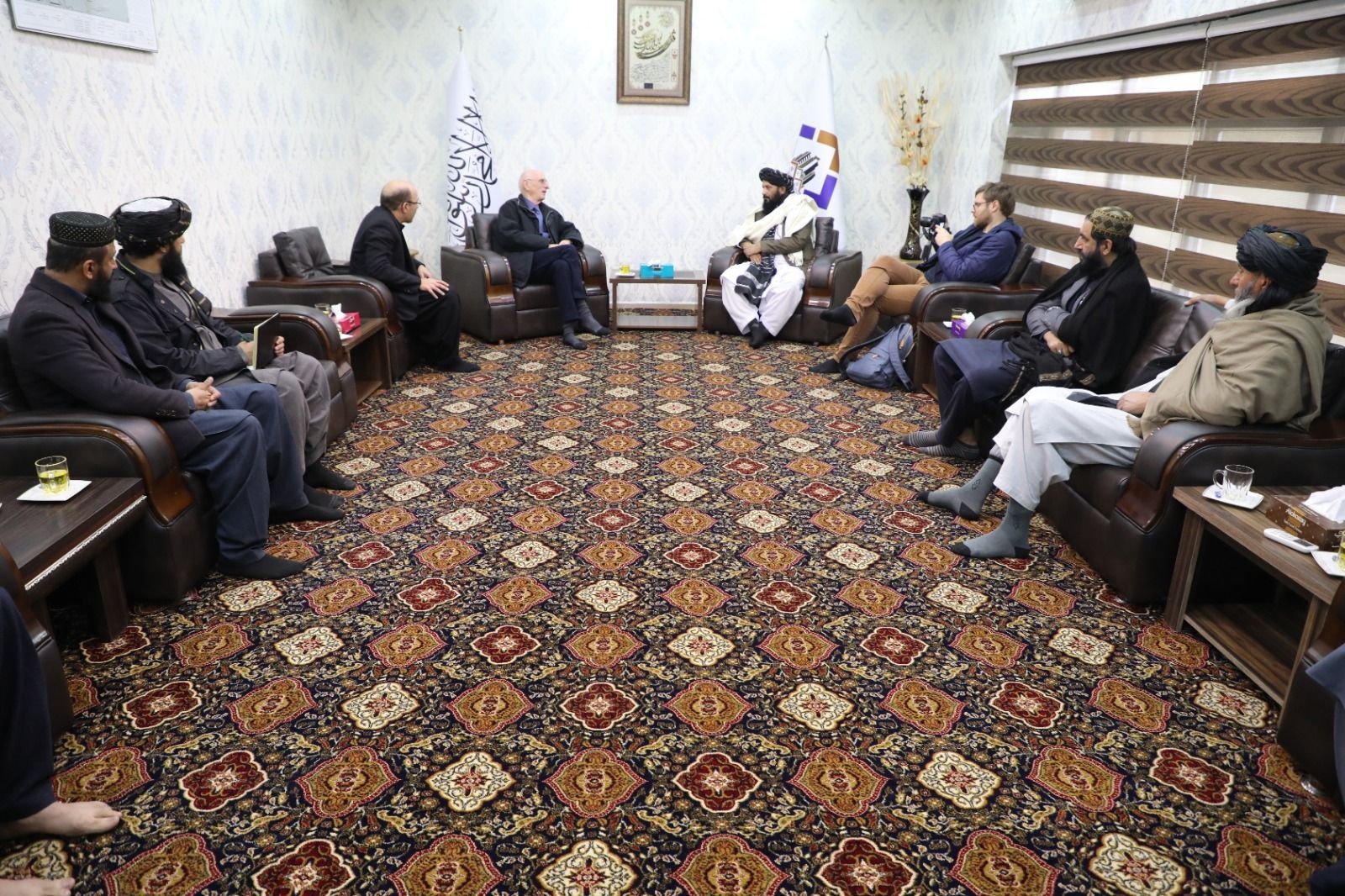 وزیر طالبان با یک کارمند بازنشسته آلمانی درباره سرمایه‌گذاری در پروژه کابل جدید دیدار کرد