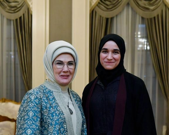 ملاقات امینه اردوغان بانوی اول ترکیه با لطیفه دروبی