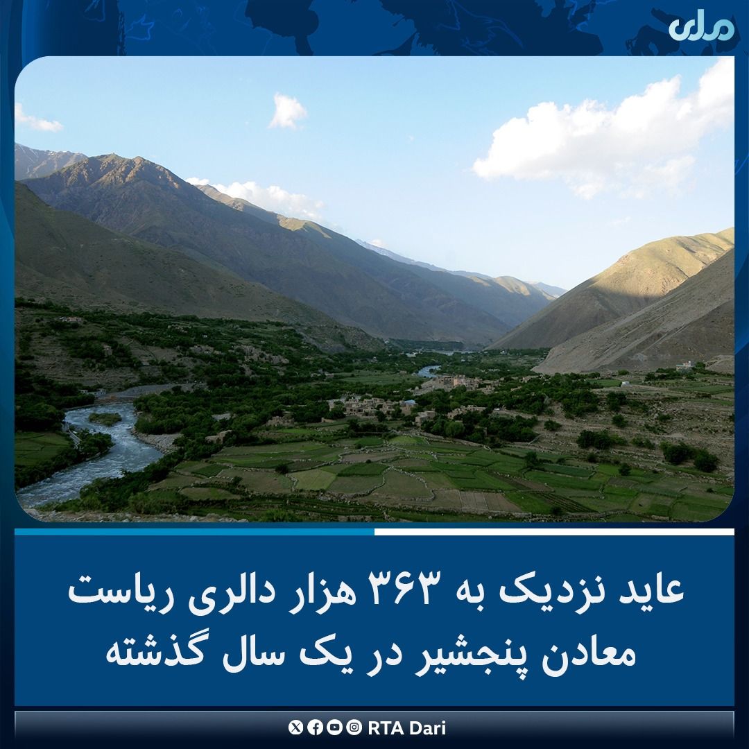 طالبان می‌گوید کار سروی استخراج معادن طلا، یاقوت و آهن پنجشیر تکمیل شده است