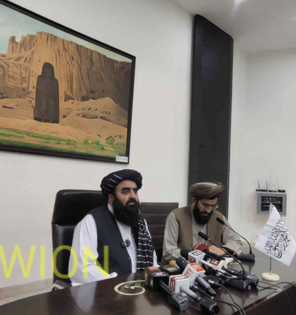 عُقد مؤتمر صحفي لوزير خارجية طالبان في نيودلهي على خلفية تمثال باميان