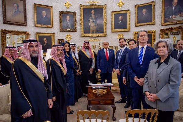 زن عرب کیست که ولیعهد را در دیدار با ترامپ همراهی کرد؟