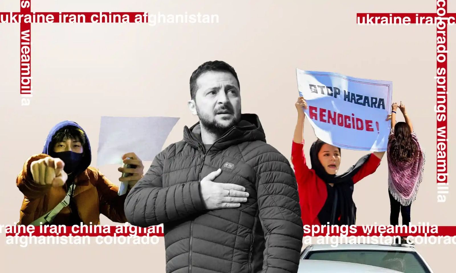 روزنامه گاردین: ۲۰۲۲ سال شجاعت بود، از زلنسکی تا هزاره‌ها در افغانستان و معترضان در ایران