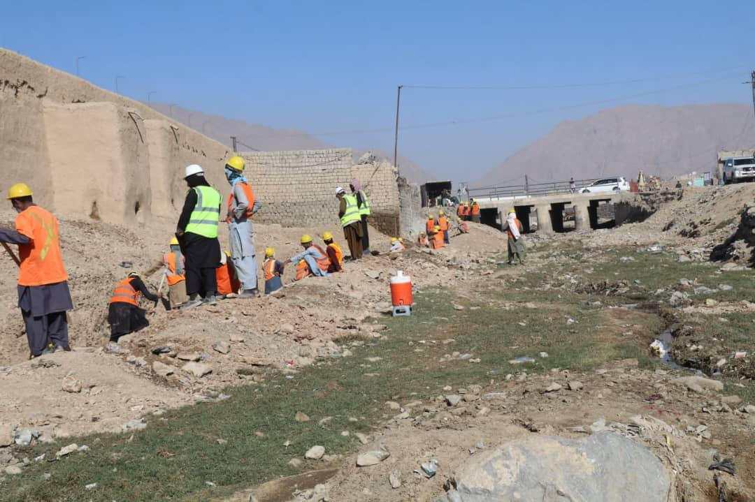 د کندهار ښار د ۹مي ناحيې په سيمه کې د طالبانو د ښاروالۍ یوه پروژه