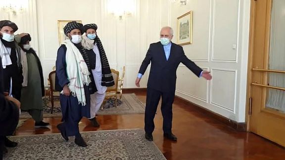 پذیرایی جواد ظریف از هیئت سیاسی طالبان در تهران، دلو ۱۳۹۹