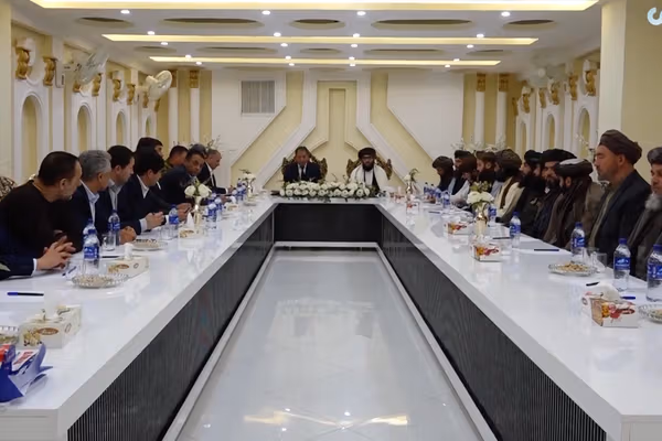 Tajik Delegation Meets Taliban Provincial Officials In Kunduz