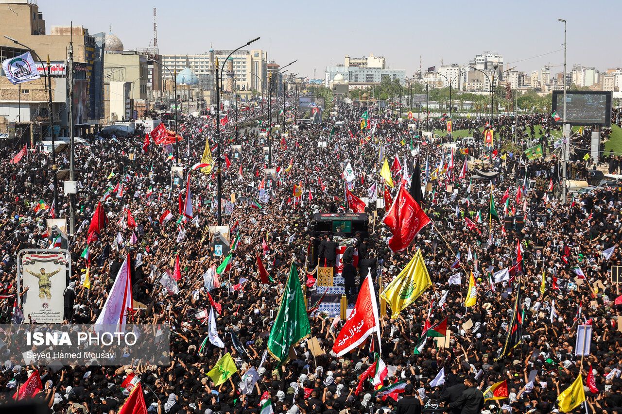جنازه رهبر پیشین جمهوری اسلامی در کربلا و نجف تشییع شد