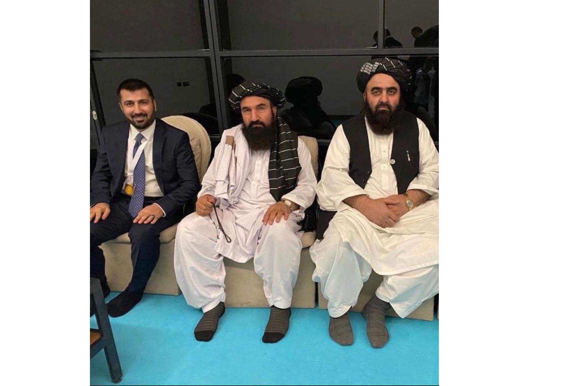 امیر امین سفیر دولت غنی به دیدار امیرخان متقی رفت