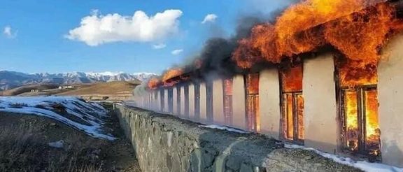 منابع محلی در پکتیکا: مکتبی که به خانه تبدیل شده بود، در آتش سوخت