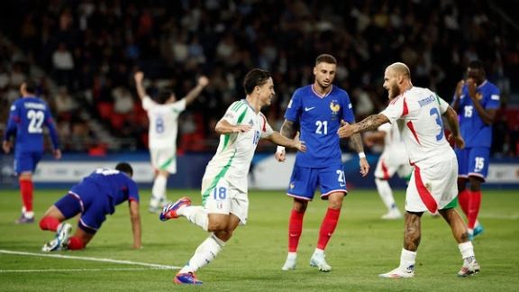 ایتالیا ٣-١ فرانسه؛ نمایش درخشان شاگردان اسپالتی در شب ضعیف امباپه و خروسها