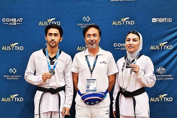 درخشش تکواندوکاران پناهنده افغان با کسب دو مدال در رقابتهای بینالمللی اقیانوسیه