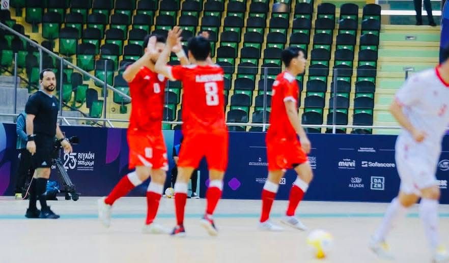 تیم ملی فوتسال افغانستان با نتیجه ۹–۵ تاجیکستان را شکست داد