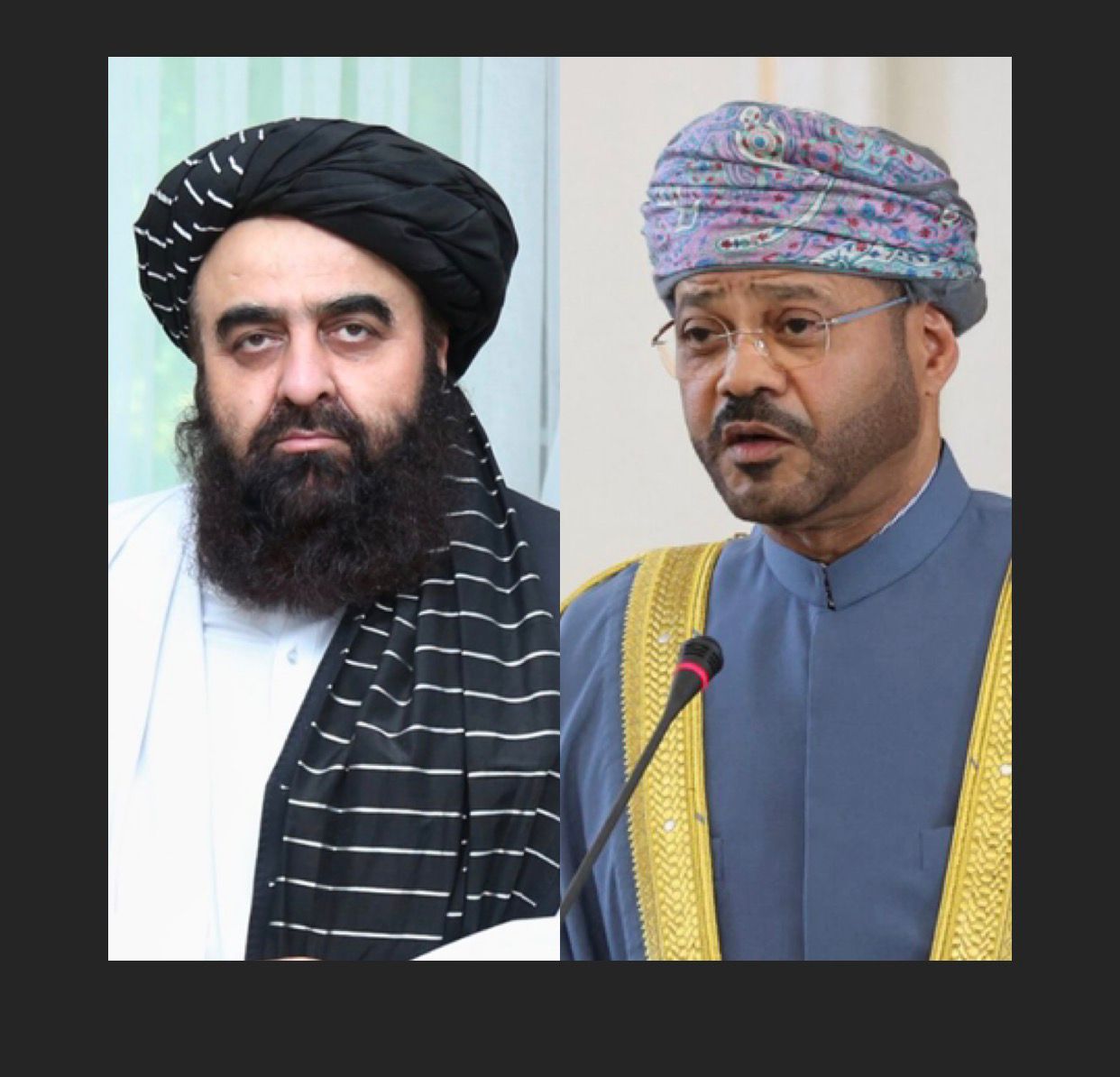 متقی با وزیر خارجه عمان درباره تنش طالبان با پاکستان گفت‌وگو کرد