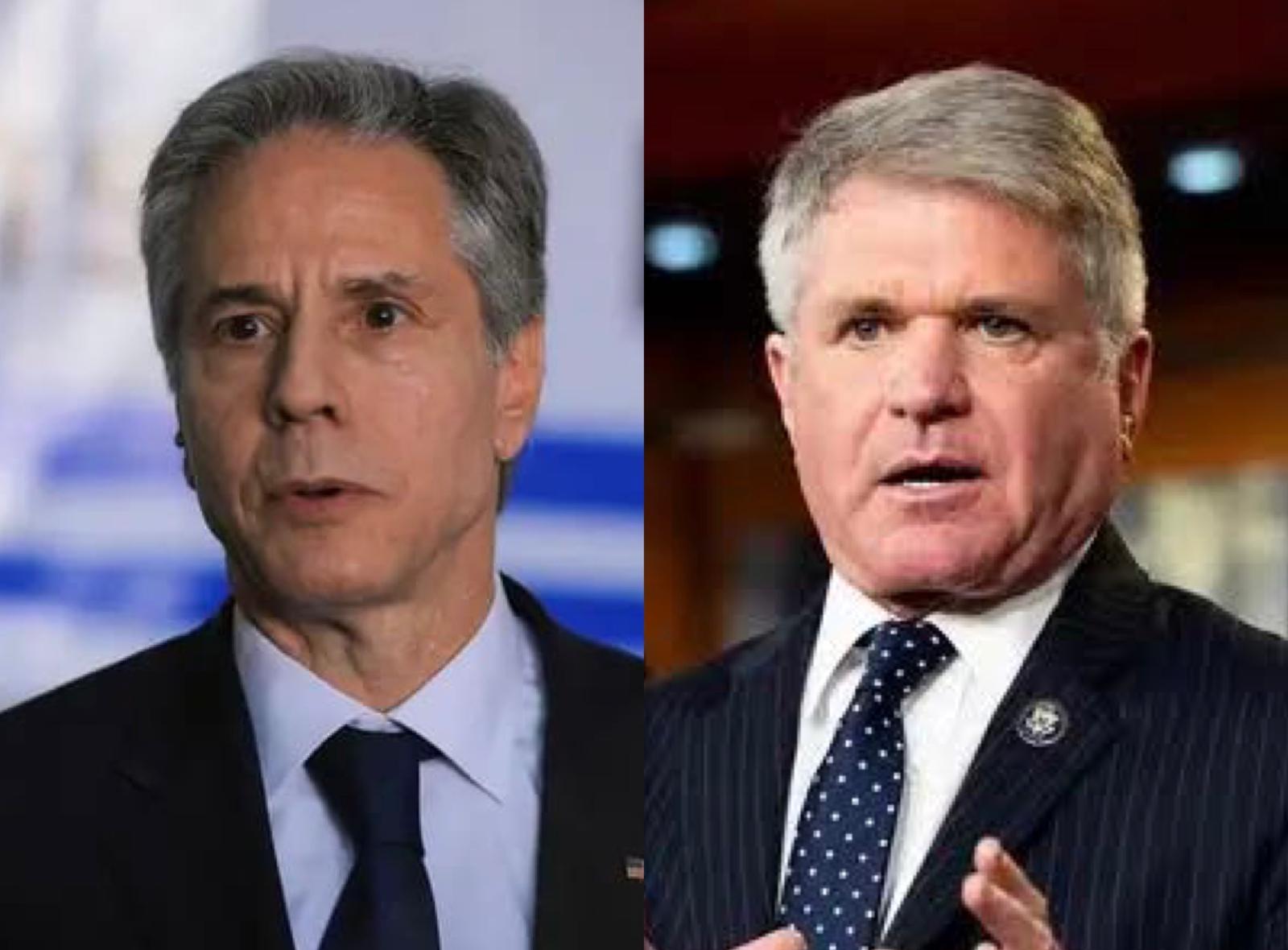 د امریکا د ولسي جرګې د بهرنیو اړیکو د کمېټې مشر یو ځل بیا د انټوني بلېنکن د نیولو ګواښ وکړ