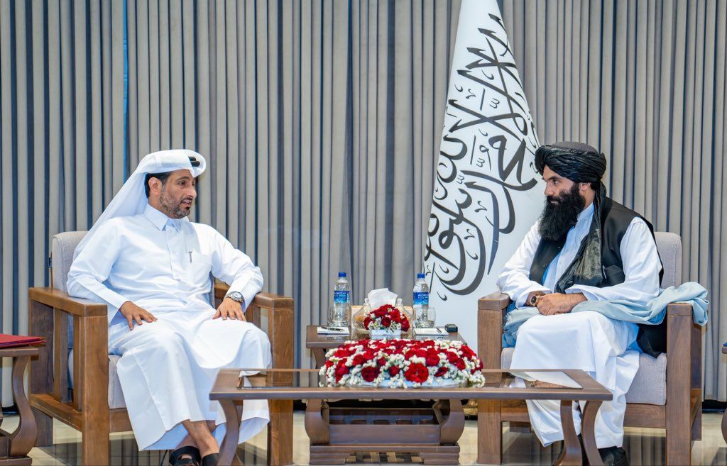 هیئت امنیتی قطر با وزیر داخله طالبان گفت‌وگو کرد