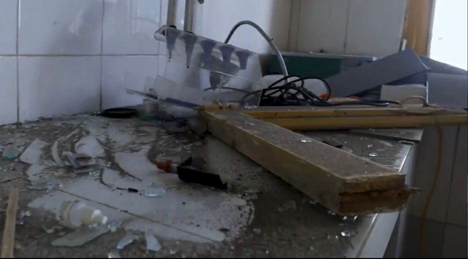 د کونړ ولایت د ناړۍ ولسوالۍ روغتیایي کلینيک د پاکستان په وروستیو بریدونو کې سخت زیانمن شوی