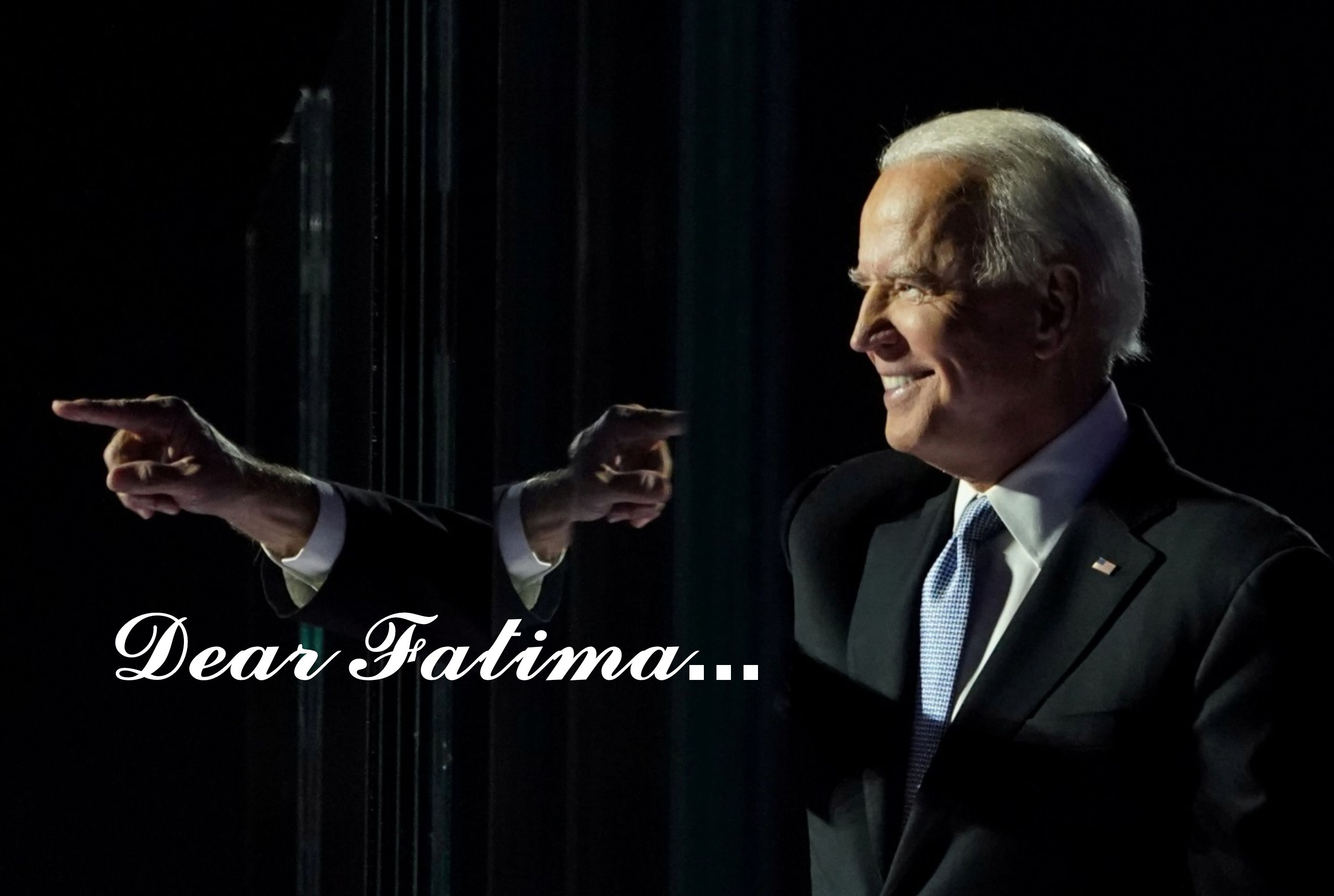 طنز سیاسی؛ نامه جو بایدن به فاطمه گیلانی