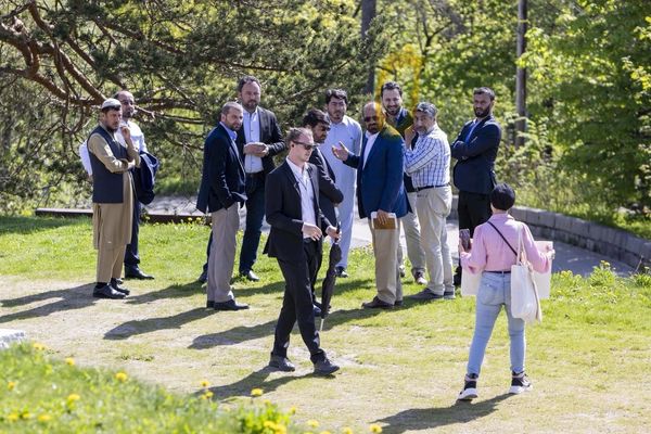 Afghan Woman Protests In Front Of Taliban Members & Afghan Activists In Oslo