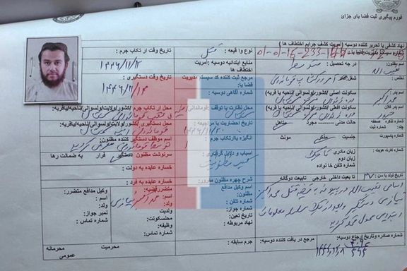Naqibullah, a Taliban police command officer, arrested on suspicion of killing a tribal elder in Samangan