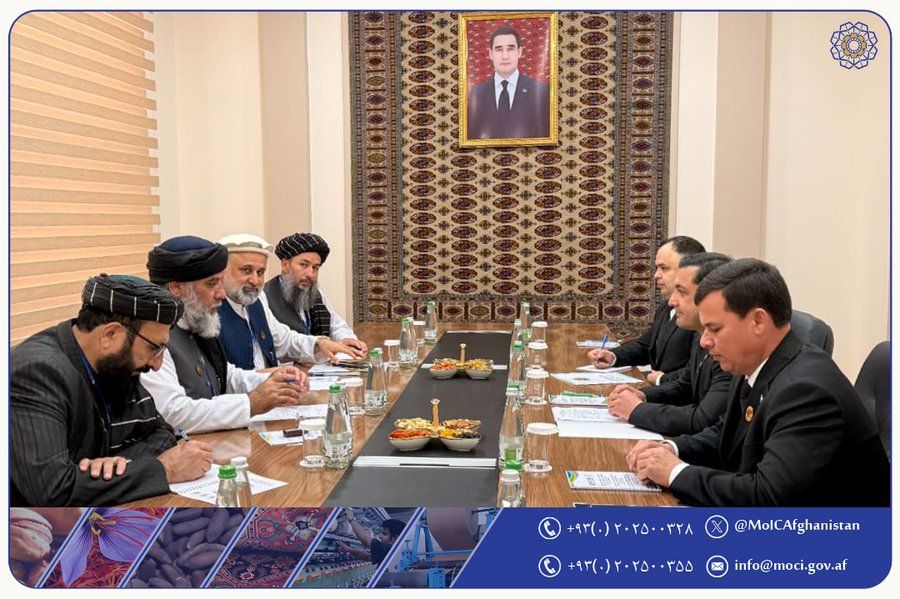 نورالدین عزیزي د ترکمنستان له مرستیال ولسمشر سره پر سیمه‌ییزې اقتصادي همکارۍ خبرې کړې دي