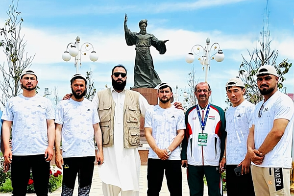 حضور کاروان ٧ نفره سامبو و کورش افغانستان در مسابقات بینالمللی گشتینگیری تاجیکستان