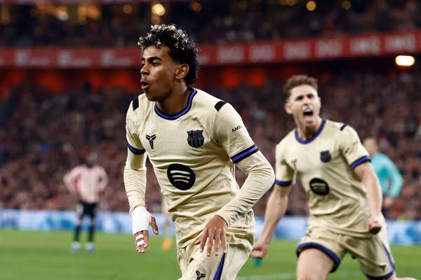 با گل طلایی لامین یامال؛ بارسلونا مقابل بیلبائو پیروز شد و فاصله چهار امتیازی را حفظ کرد