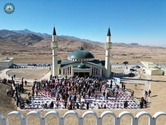 سراج الدین حقاني په پکتیا کې د ۱۵ میلیونه افغانیو په لګښت جومات پرانیست