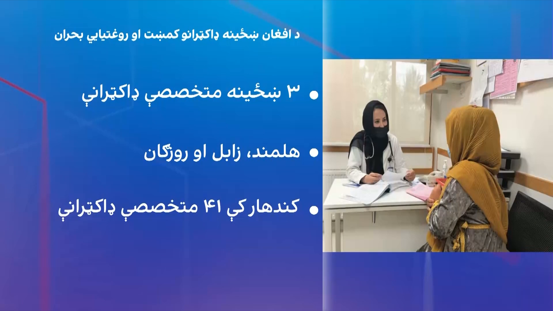 د ښځینه ډاکټرانو کمښت؛ د افغان مېرمنو درملنه به څوک کوي؟