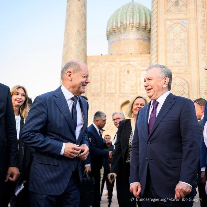 شولتس و میرضیایف موافقتنامه اخراج مهاجران از آلمان به اوزبیکستان را امضا کردند