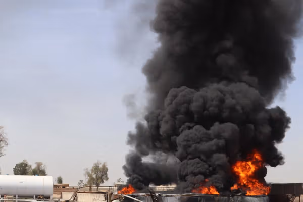 د کندهار هوايي ډګر ته نږدې د تېلو پر یوې زېرمې د پاکستان برید ۶ لکه ډالر زیان اړولی