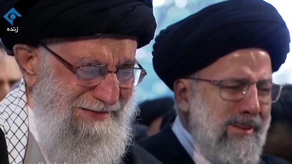 رهبران جمهوری اسلامی در سوگ قاسم سلیمانی - تهران سه سال است که میگوید انتقام سختی خواهد گرفت