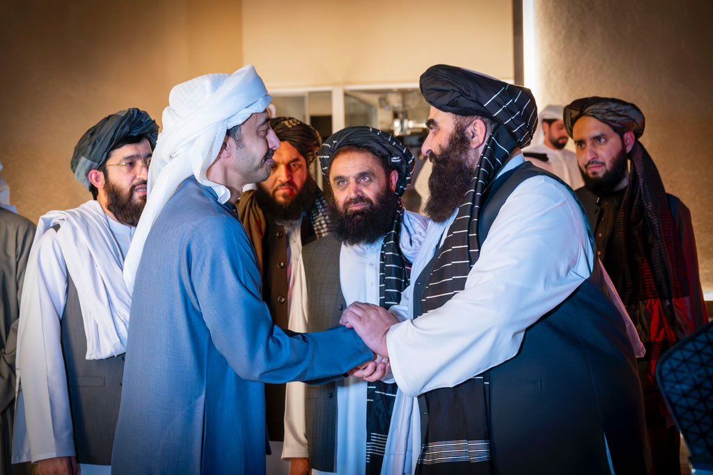 وزیر خارجه طالبان درباره 'بازرگانی و تسهیل ویزا' با وزیر خارجه امارات متحده دیدار کرد