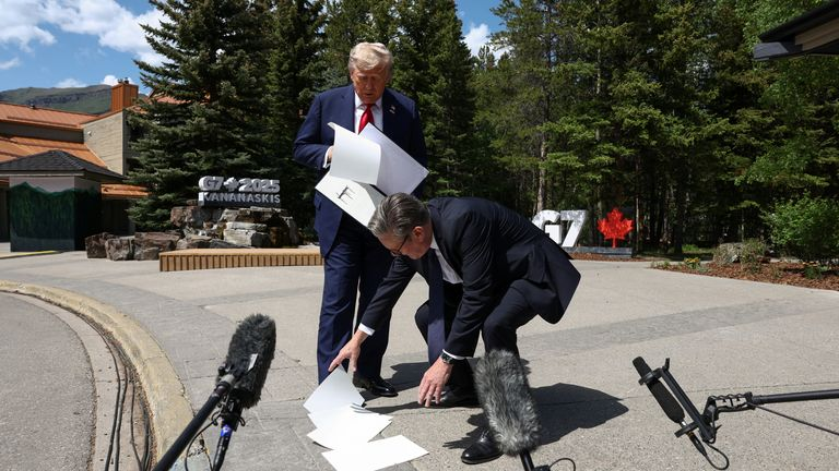 کی‌یر استارمر برای جلب نظر دونالد ترامپ تلاش زیادی کرده است