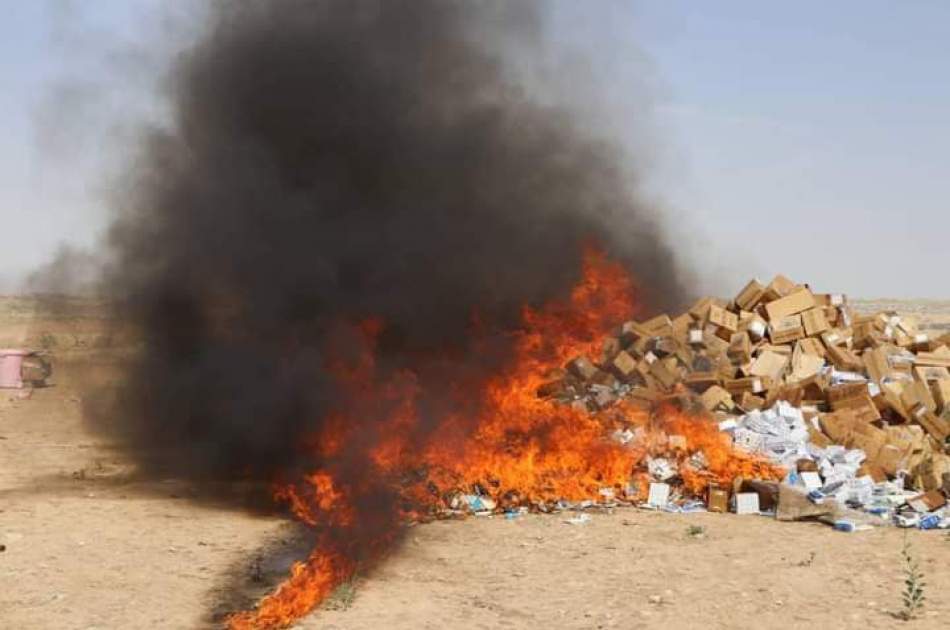 په کابل کې له مارکېټونو راټول شوي نږدې ۱۰۰ ټنه بې کیفیته توکي له منځه وړل شوي