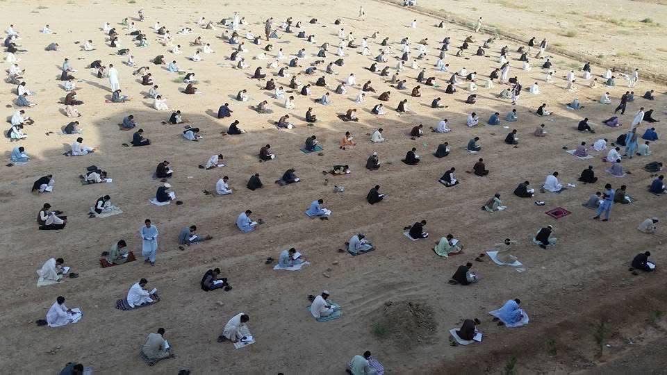 کندهار پوهنتون کې د ازموینو یوه برخه