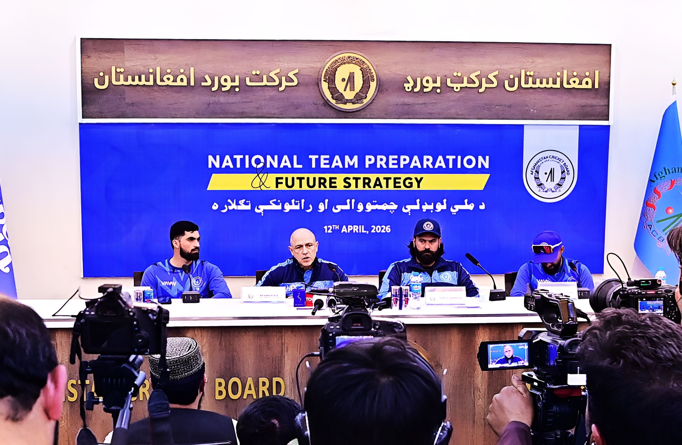 برگزاری نشست خبری سرمربی جدید تیم ملی کریکت افغانستان در کابل