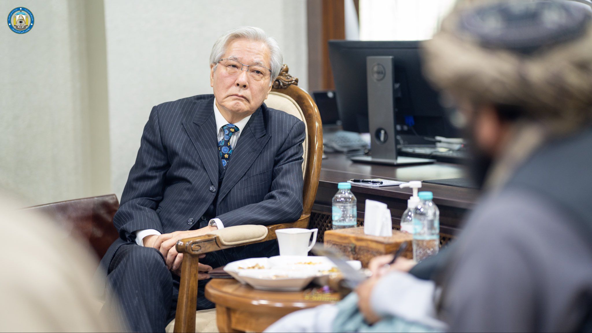 سفر رئیس سابق یوناما به کابل؛ حقانی می‌گوید 'محدودیت‌های خارجی باعث فاجعه می‌شود'